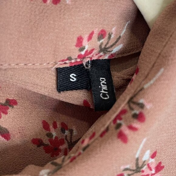 The Kooples Sheer Floral Beaded Rose Shirt, S - Picture 9 of 10